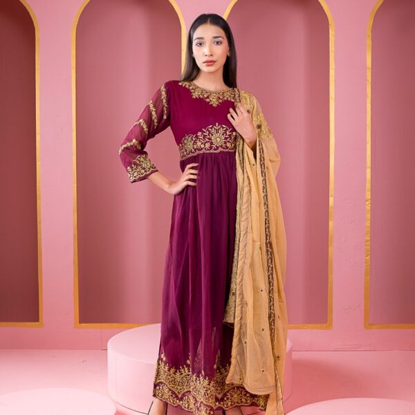 Semi Stitched Weightless Georgette Anarkali Party Dress