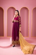 Semi Stitched Weightless Georgette Anarkali Party Dress - Image 2