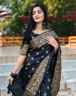 Japani Silk Skin Print Sharee