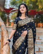 Japani Silk Skin Print Sharee - Image 2