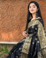 Japani Silk Skin Print Sharee - Image 4