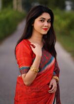Digital Print Sharee with Blouse Piece - Image 3