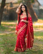 Japani Silk Skin Print Sharee - Image 3