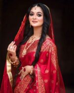 Japani Silk Skin Print Sharee - Image 5