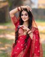 Japani Silk Skin Print Sharee - Image 6