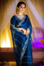 ✨ Georgette Embroidery Sharee with Blouse Piece ✨