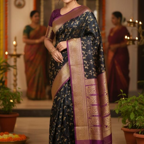 ✨ Kashmeri Katan Saree ✨