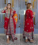 🌸 আনস্টিজ স্ক্রিন প্রিন্ট থ্রি-পিস 🌸 - Image 5