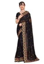 ✨ ইন্ডিয়ান জর্জেট শাড়ি (ব্লাউজ পিসসহ) ✨ - Image 5