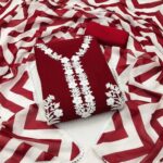 🌸 কাশ্মীরী আড়ি এম্ব্রডারী থ্রি-পিস 🌸