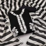 🌸 কাশ্মীরী আড়ি এম্ব্রডারী থ্রি-পিস 🌸 - Image 5