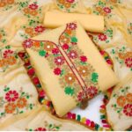 🌸 কাশ্মীরী আড়ি এম্ব্রডারী থ্রি-পিস 🌸