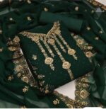 এমব্রয়ডারি জর্জেট থ্রি পিস - Image 2