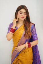 ✨ Kanjivaram Katan Saree with Blouse Piece ✨ - Image 2
