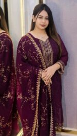 🌸 Georgette Embroidered Four-Piece Set 🌸 - Image 2