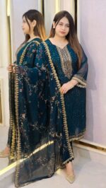 🌸 Georgette Embroidered Four-Piece Set 🌸 - Image 4