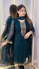 🌸 Georgette Embroidered Four-Piece Set 🌸