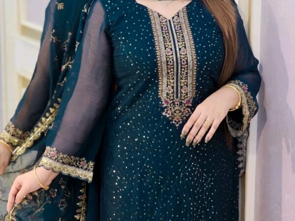 🌸 Georgette Embroidered Four-Piece Set 🌸