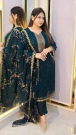 🌸 Georgette Embroidered Four-Piece Set 🌸 - Image 3