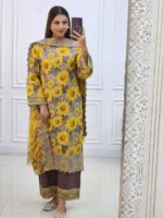 🌸 Digital Printed 3 Piece Set with Lace Work 🌸 - Image 3