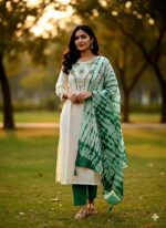 🌸 আনস্টিচড থ্রি-পিস ড্রেস 🌸 - Image 2