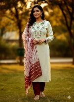 🌸 আনস্টিচড থ্রি-পিস ড্রেস 🌸 - Image 3