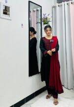 🌸 সিকুইন এমব্রয়ডারি থ্রি-পিস ড্রেস 🌸 - Image 4