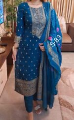 🌸 আনস্টিচ স্ক্রিন প্রিন্ট থ্রি-পিস 🌸 - Image 5