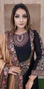 🌸 আনস্টিচ স্ক্রিন প্রিন্ট থ্রি-পিস 🌸 - Image 3