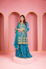 🌸 রেডিমেড জর্জেট এমব্রয়ডারি পার্টি ড্রেস 🌸