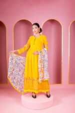 ✨ রেডিমেড লেহেঙ্গা জর্জেট এমব্রয়ডারি পার্টি ড্রেস ✨ - Image 2