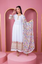 ✨ রেডিমেড লেহেঙ্গা জর্জেট এমব্রয়ডারি পার্টি ড্রেস ✨ - Image 5