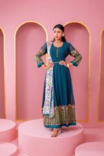 ✨ রেডিমেড লেহেঙ্গা জর্জেট এমব্রয়ডারি পার্টি ড্রেস ✨ - Image 4