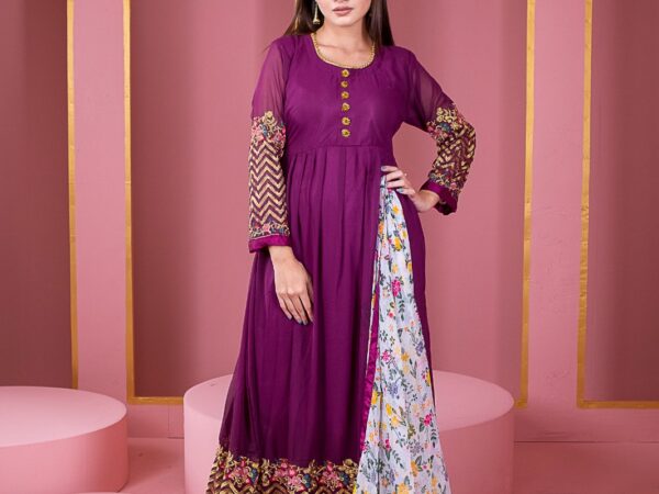 ✨ রেডিমেড লেহেঙ্গা জর্জেট এমব্রয়ডারি পার্টি ড্রেস ✨