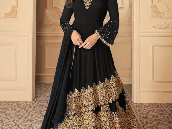 🌟 রেডিমেড জর্জেট এমব্রয়ডারি পার্টি ড্রেস 🌟