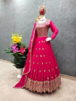 ✨ রেডিমেড জর্জেট এমব্রয়ডারি পার্টি ড্রেস ✨ - Image 2