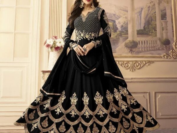 ✨ রেডিমেড জর্জেট এমব্রয়ডারি পার্টি ড্রেস ✨